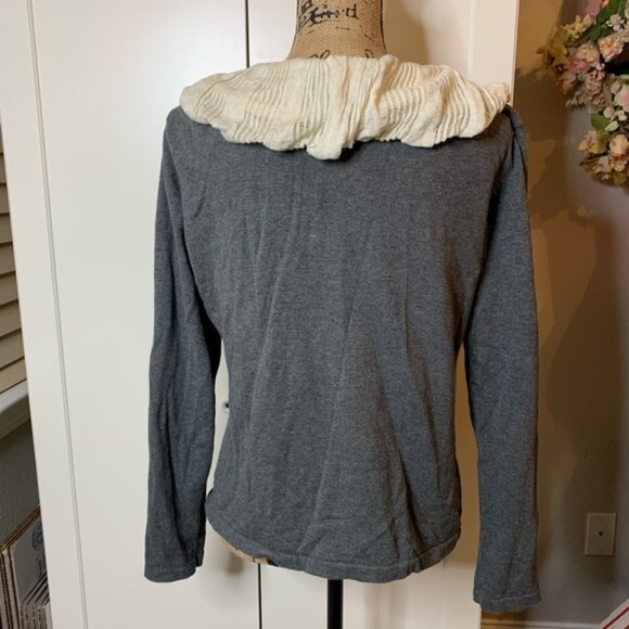 Chadwicks Cardigan Sweater with Fluffy Collar - Picture 11 of 16